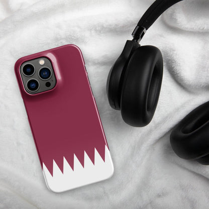 Qatar Flag | Aesthetic Phone Case | iPhone 15 Pro Max | Patriotic Phone Case | Tough Case - Raiden Gate Design