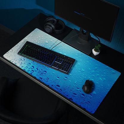 Rain Drops Gaming Mousepad | Desk Mat | Gamer Gift | Desk Accessories | Large Mouse Pad - Raiden Gate Design