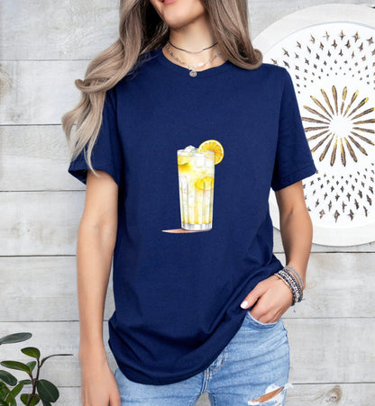 Ramos Gin Fizz Groom or Bride Cocktail Bar Shirt - Minimalist Aesthetic T-Shirt for Bachelor or Hen Party - Fun and Chic Design - Raiden Gate Design