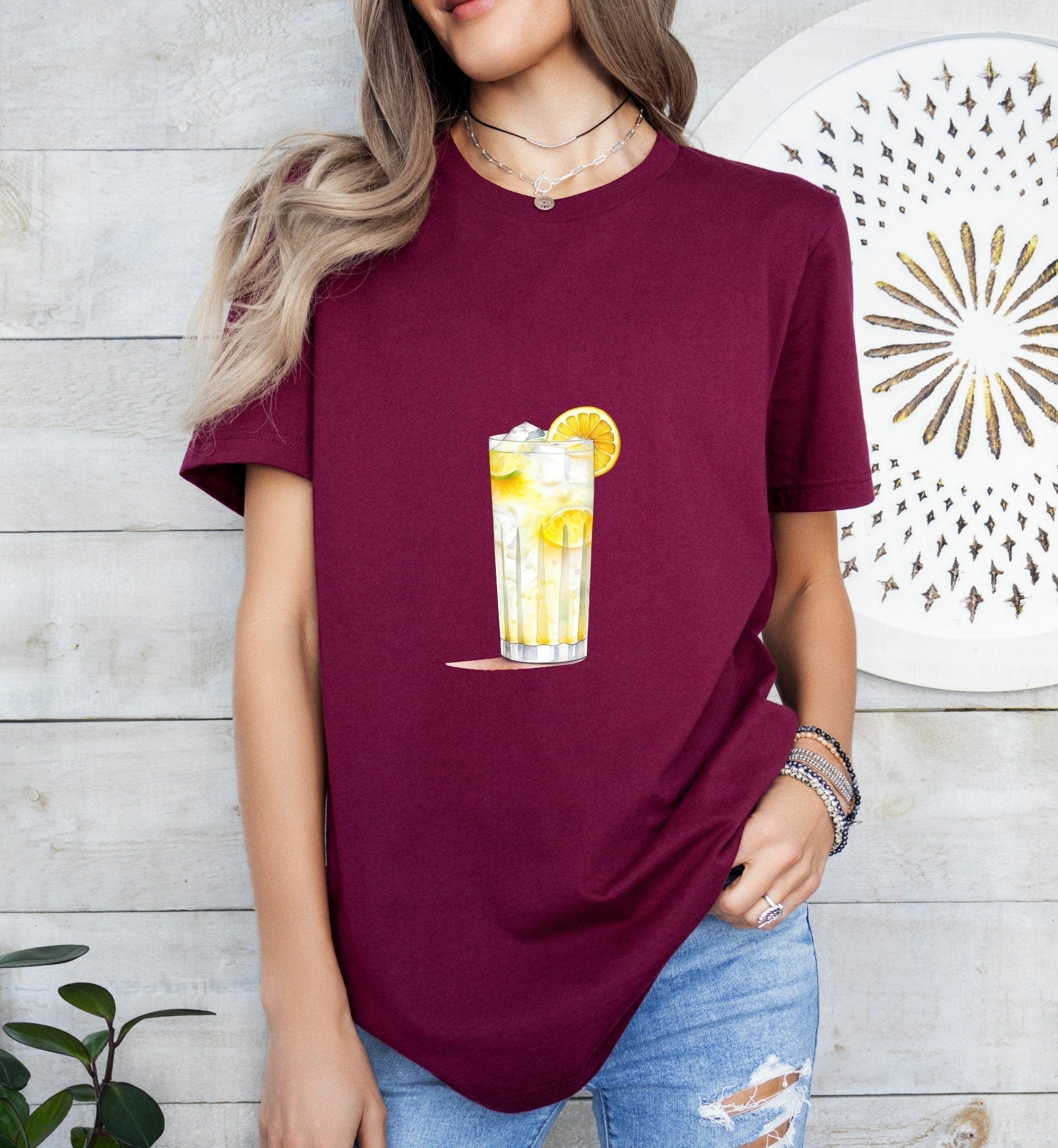 Ramos Gin Fizz Groom or Bride Cocktail Bar Shirt - Minimalist Aesthetic T-Shirt for Bachelor or Hen Party - Fun and Chic Design - Raiden Gate Design