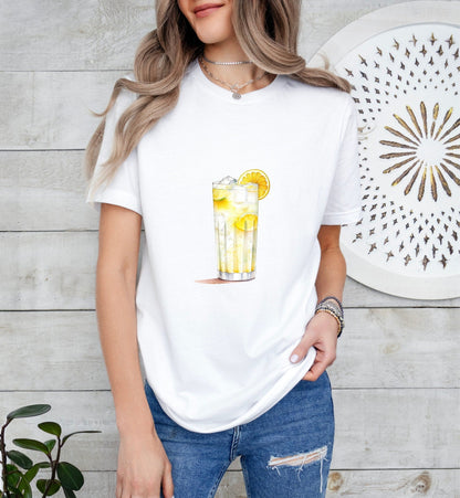 Ramos Gin Fizz Groom or Bride Cocktail Bar Shirt - Minimalist Aesthetic T-Shirt for Bachelor or Hen Party - Fun and Chic Design - Raiden Gate Design