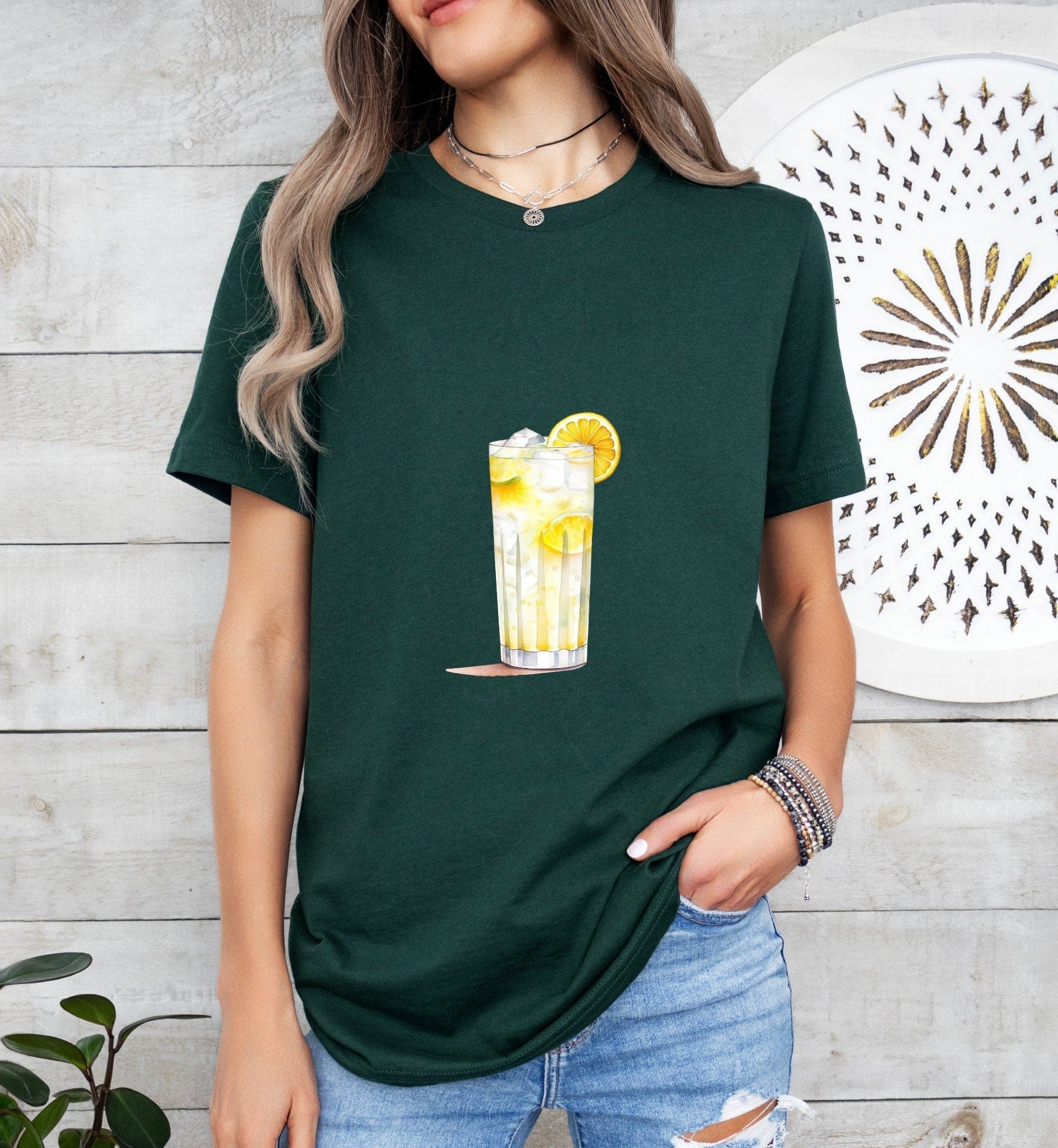 Ramos Gin Fizz Groom or Bride Cocktail Bar Shirt - Minimalist Aesthetic T-Shirt for Bachelor or Hen Party - Fun and Chic Design - Raiden Gate Design