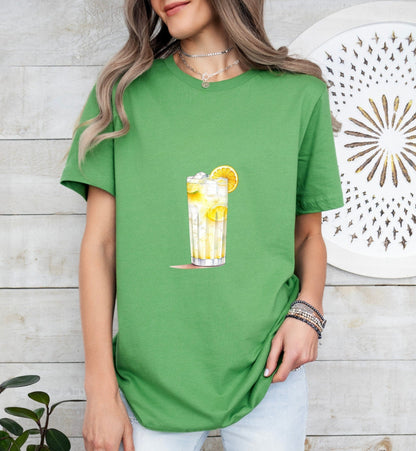 Ramos Gin Fizz Groom or Bride Cocktail Bar Shirt - Minimalist Aesthetic T-Shirt for Bachelor or Hen Party - Fun and Chic Design - Raiden Gate Design