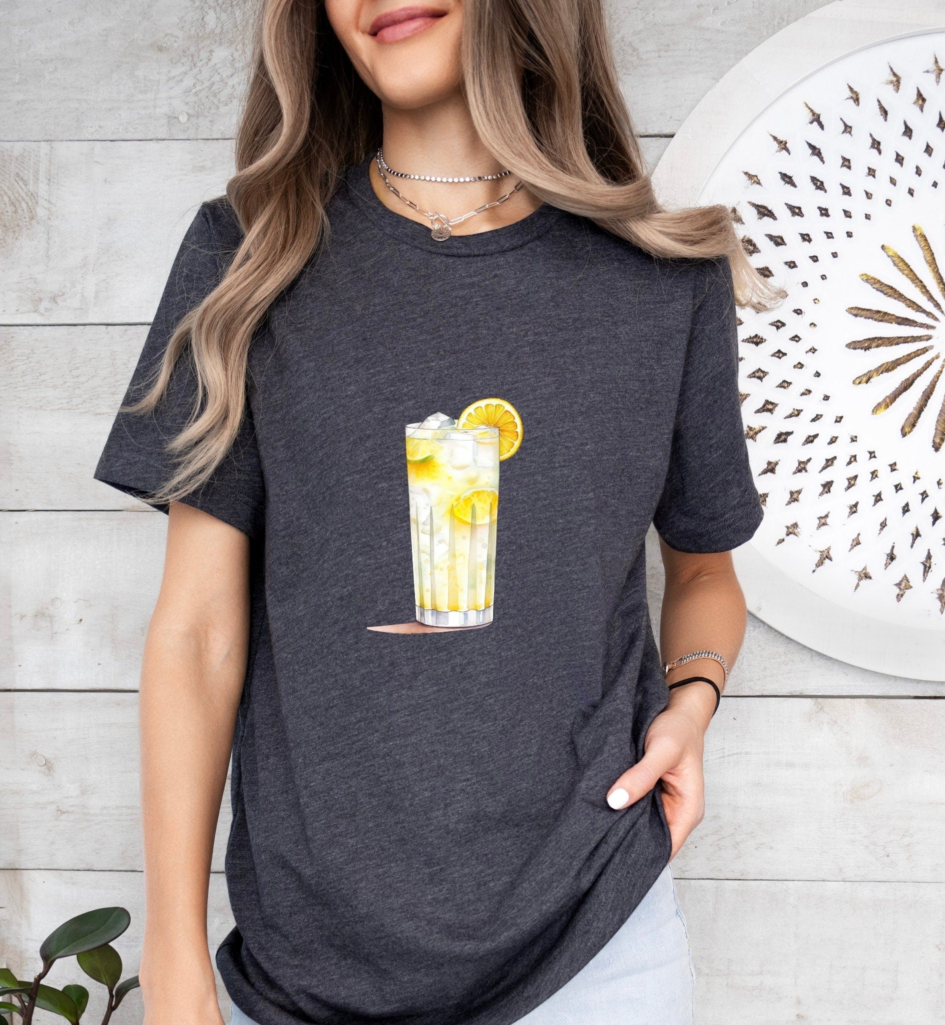 Ramos Gin Fizz Groom or Bride Cocktail Bar Shirt - Minimalist Aesthetic T-Shirt for Bachelor or Hen Party - Fun and Chic Design - Raiden Gate Design