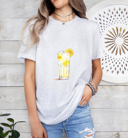 Ramos Gin Fizz Groom or Bride Cocktail Bar Shirt - Minimalist Aesthetic T-Shirt for Bachelor or Hen Party - Fun and Chic Design - Raiden Gate Design