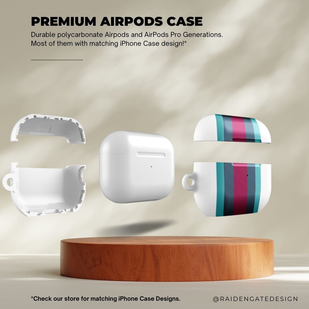 Red T - Shape Custom AirPods Pro Case | Tough AirPods Case - Raiden Gate Design