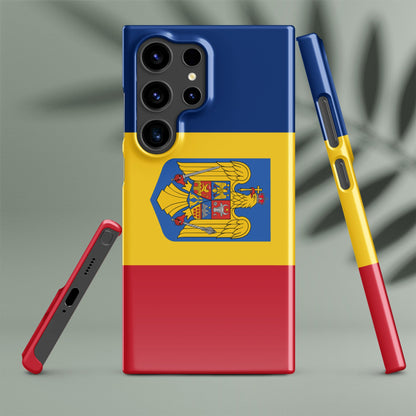 Romania Flag Samsung Galaxy Phone Case for Samsung S24 and Samsung S23 for Patriots - Samsung Case - Raiden Gate Design