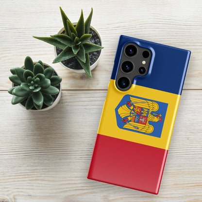 Romania Flag Samsung Galaxy Phone Case for Samsung S24 and Samsung S23 for Patriots - Samsung Case - Raiden Gate Design