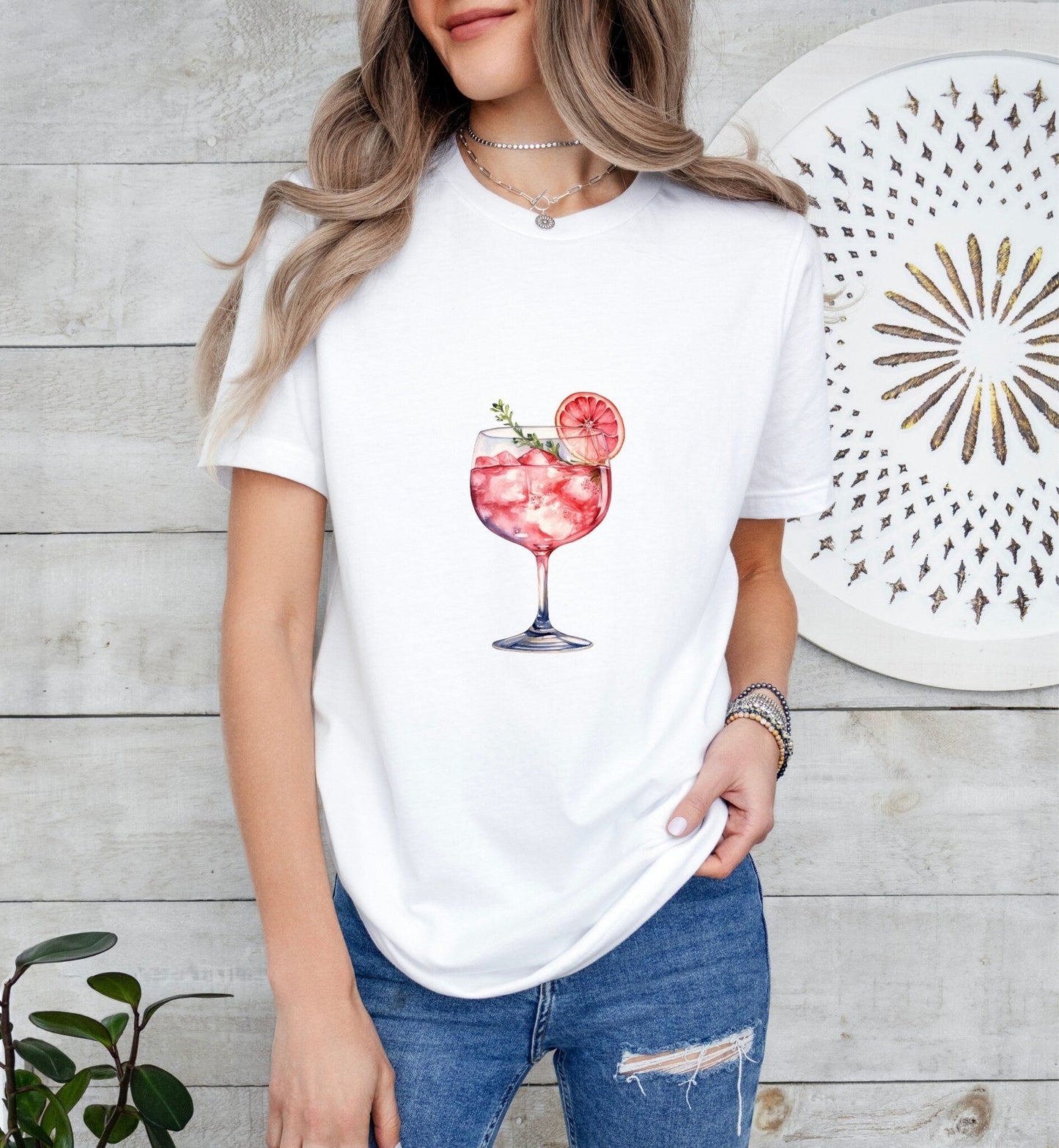 Rose Cocktail Groom or Bride Cocktail Bar Shirt - Minimalist Aesthetic T-Shirt for Bachelor or Hen Party - Fun and Chic Design - Raiden Gate Design