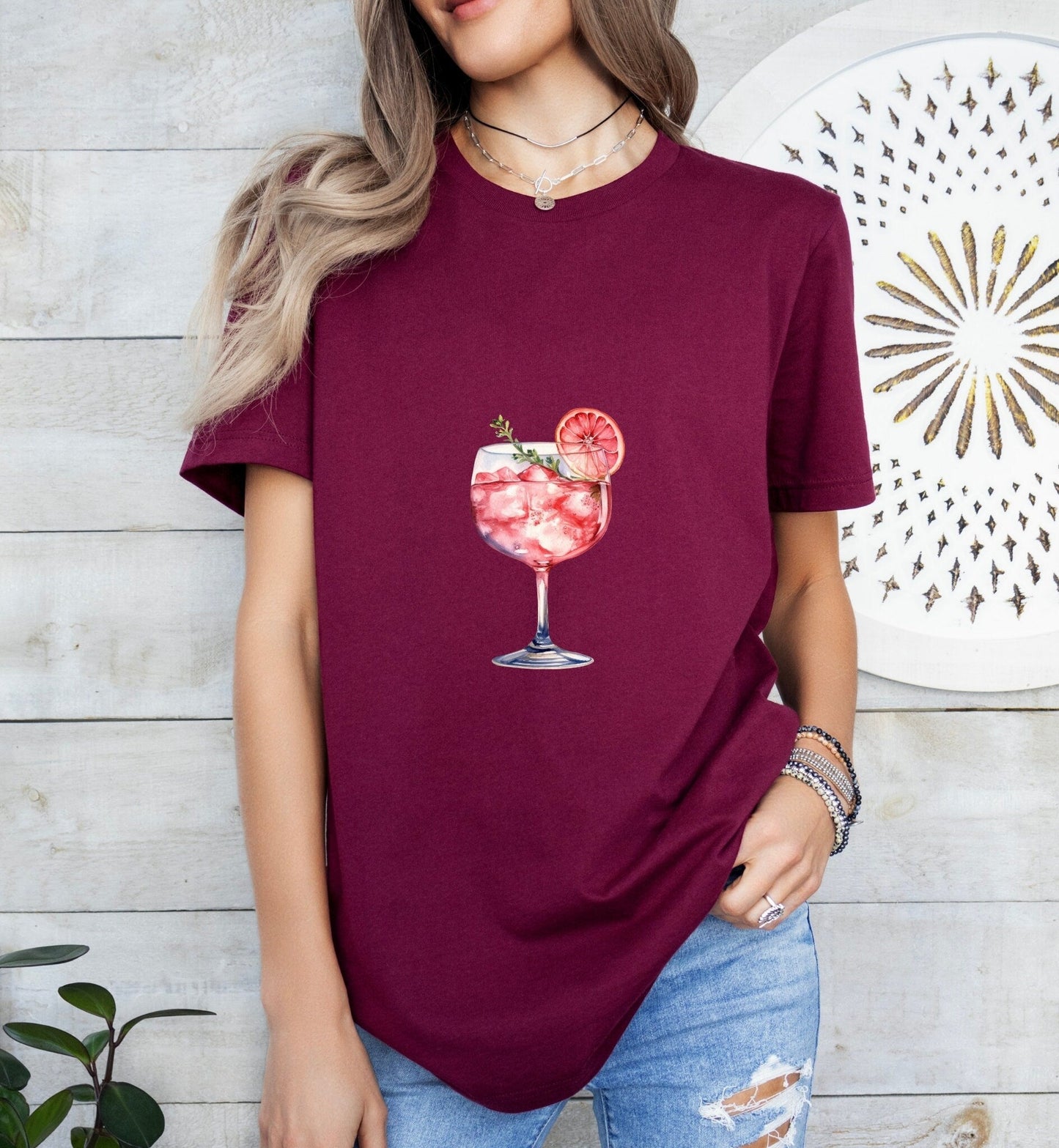 Rose Cocktail Groom or Bride Cocktail Bar Shirt - Minimalist Aesthetic T-Shirt for Bachelor or Hen Party - Fun and Chic Design - Raiden Gate Design