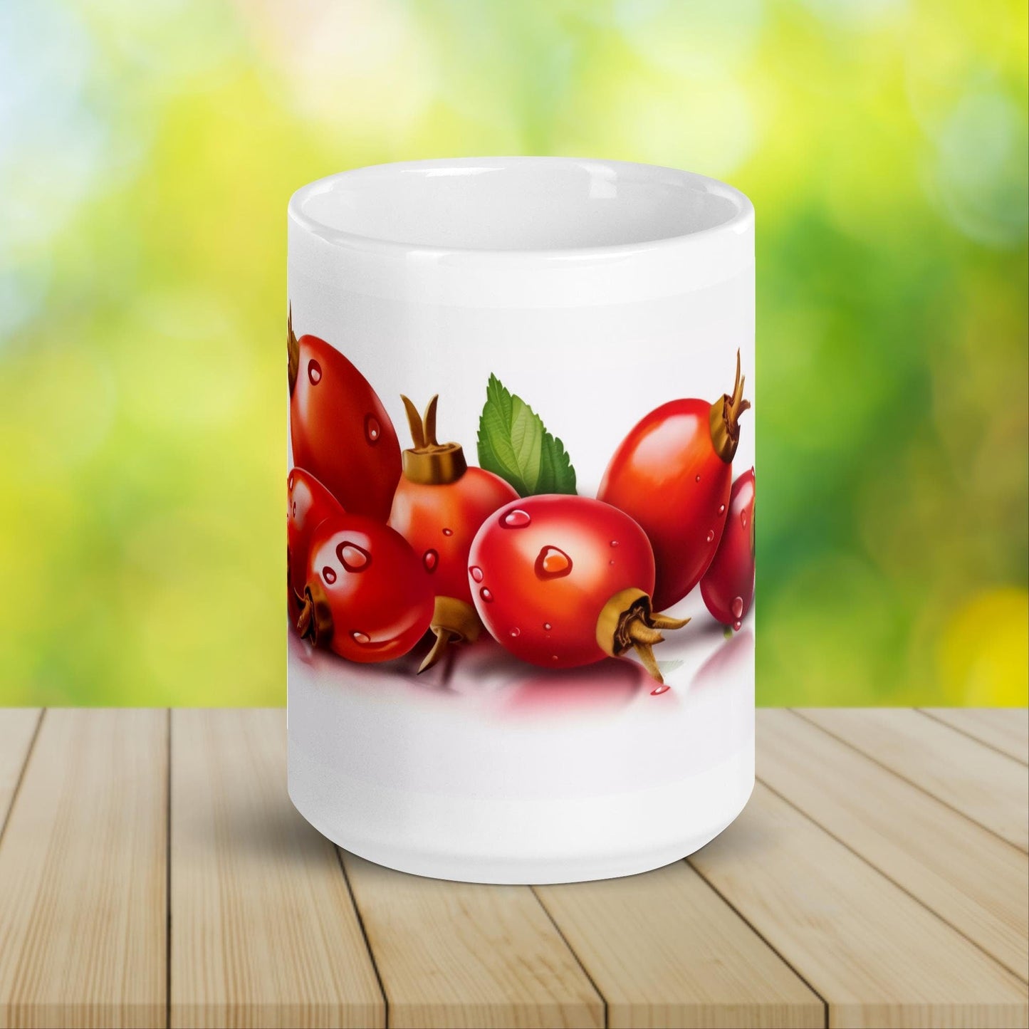 Rosehip Herbal Tea Mug | Teacup | Ceramic Tea Mug | Gifts for Her | Birthday Gift - Raiden Gate Design