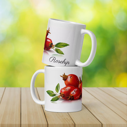 Rosehip Herbal Tea Mug | Teacup | Ceramic Tea Mug | Gifts for Her | Birthday Gift - Raiden Gate Design