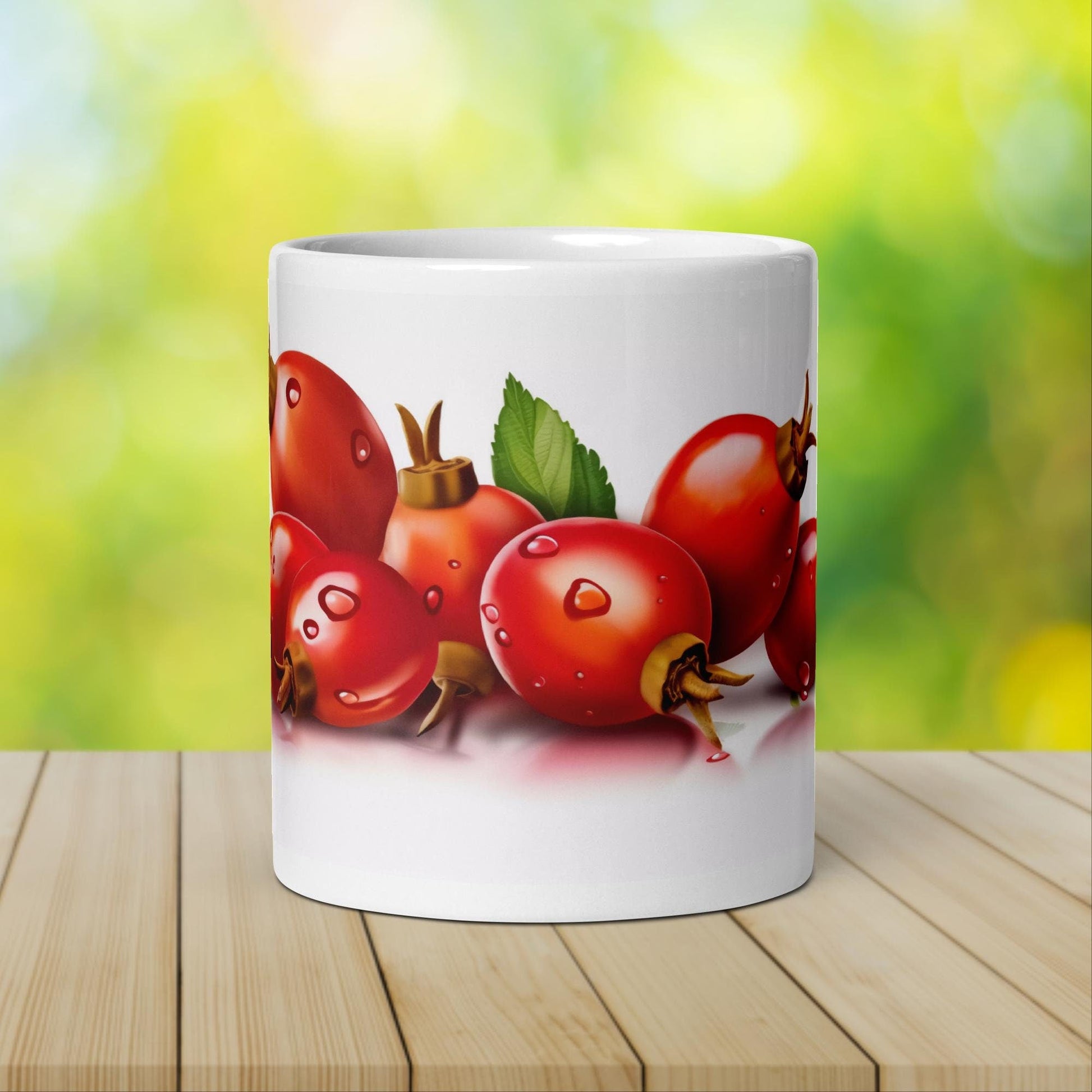 Rosehip Herbal Tea Mug | Teacup | Ceramic Tea Mug | Gifts for Her | Birthday Gift - Raiden Gate Design