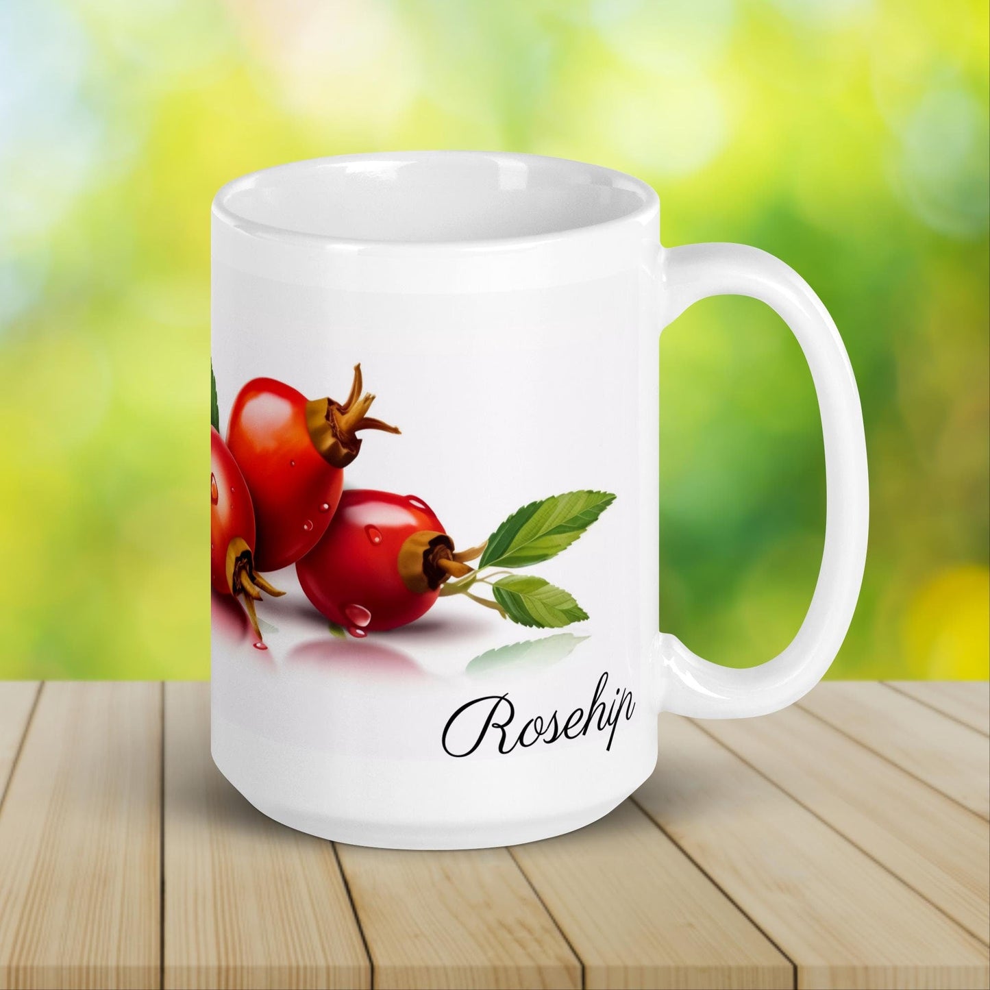 Rosehip Herbal Tea Mug | Teacup | Ceramic Tea Mug | Gifts for Her | Birthday Gift - Raiden Gate Design