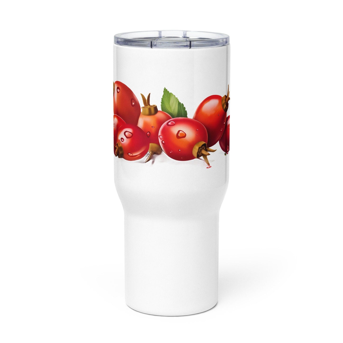 Rosehip Herbal Tea Travel mug with a handle | Tea Mug | Teacup | Gifts for Her | Herb Flower | Birthday Gift - Raiden Gate Design