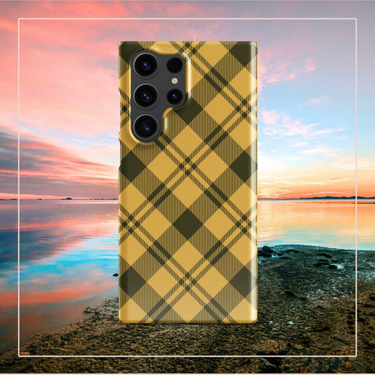 Scottish Kilt Samsung Galaxy S24 Ultra Case - Yellow Pattern - Raiden Gate Design