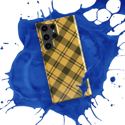 Scottish Kilt Samsung Galaxy S24 Ultra Case - Yellow Pattern - Raiden Gate Design