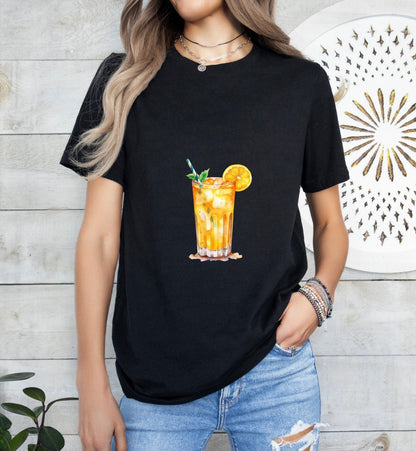 Screwdriver Groom or Bride Cocktail Bar Shirt - Minimalist Aesthetic T-Shirt for Bachelor or Hen Party - Fun and Chic Design - Raiden Gate Design