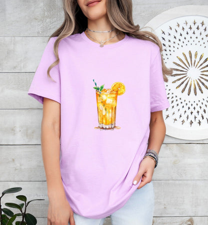 Screwdriver Groom or Bride Cocktail Bar Shirt - Minimalist Aesthetic T-Shirt for Bachelor or Hen Party - Fun and Chic Design - Raiden Gate Design