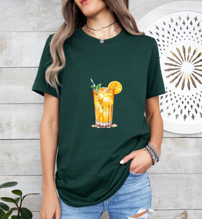 Screwdriver Groom or Bride Cocktail Bar Shirt - Minimalist Aesthetic T-Shirt for Bachelor or Hen Party - Fun and Chic Design - Raiden Gate Design