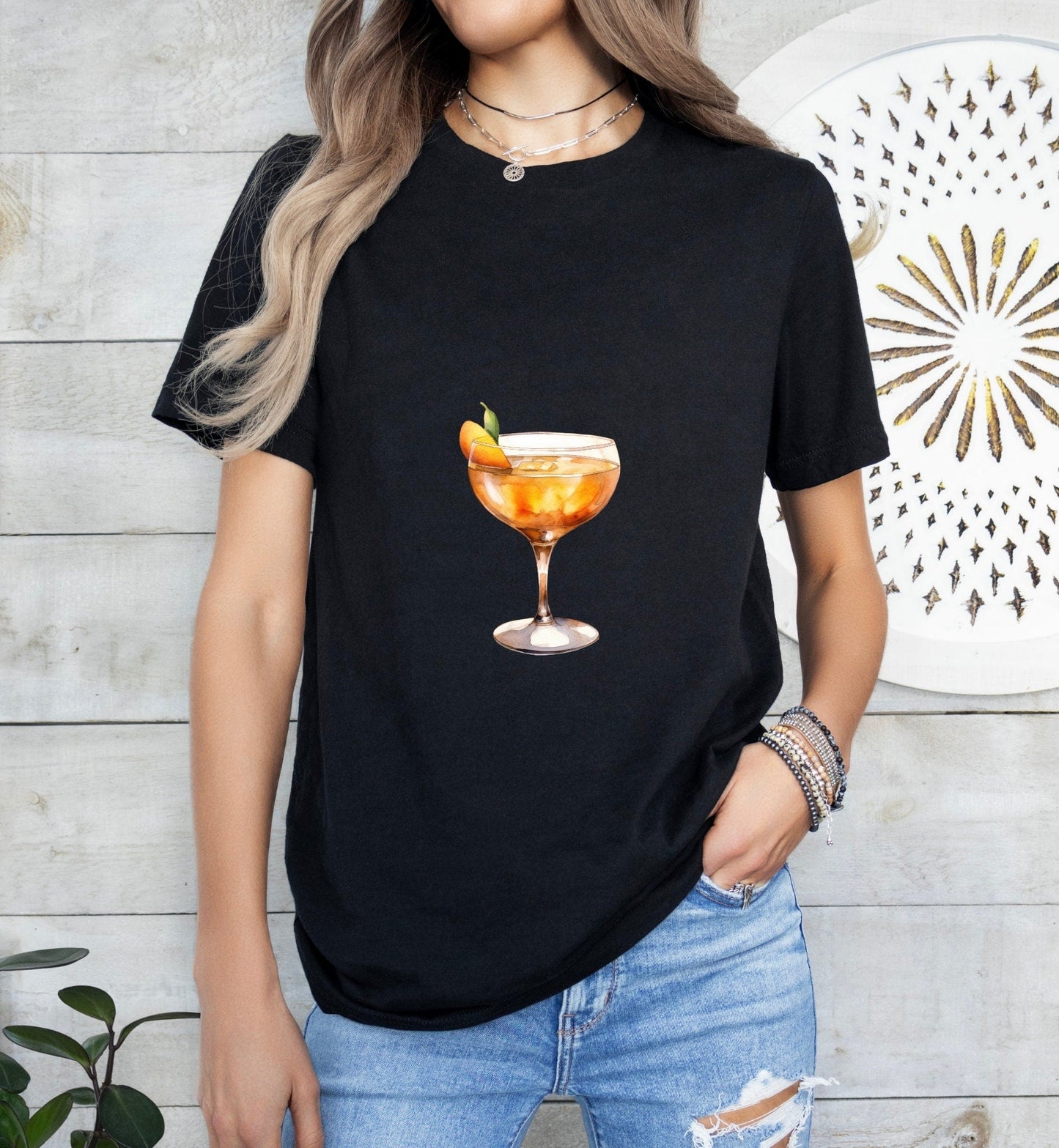 Sidecar Groom or Bride Cocktail Bar Shirt - Minimalist Aesthetic T-Shirt for Bachelor or Hen Party - Fun and Chic Design - Raiden Gate Design