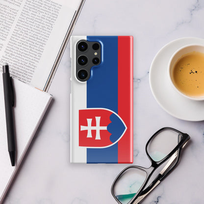 Slovakia Slovensko Flag Patriotic Eye - catching Commemorative Stylish Protective Nostalgic Proud Durable Phone Case Samsung Phone Case - Raiden Gate Design