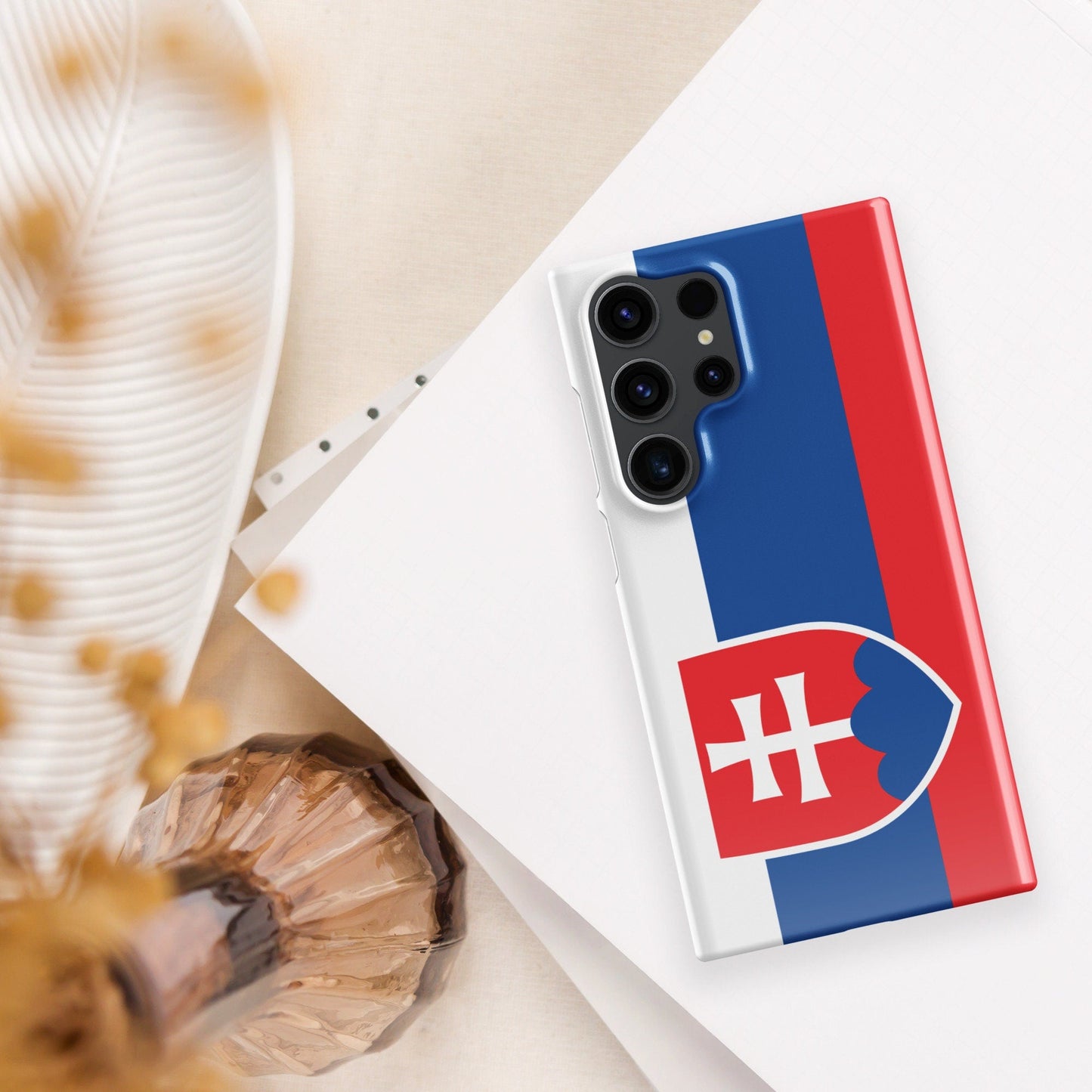 Slovakia Slovensko Flag Patriotic Eye - catching Commemorative Stylish Protective Nostalgic Proud Durable Phone Case Samsung Phone Case - Raiden Gate Design