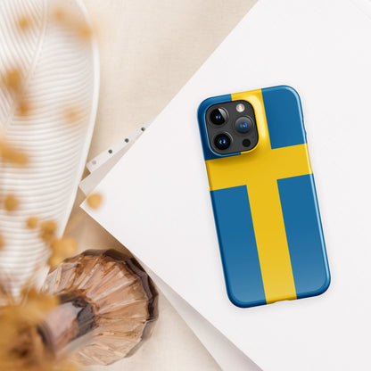 Sweden Flag | Aesthetic Phone Case | iPhone 15 Pro Max | Patriotic Phone Case | Tough Case - Raiden Gate Design