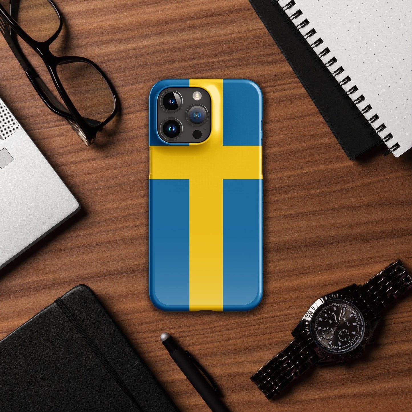 Sweden Flag | Aesthetic Phone Case | iPhone 15 Pro Max | Patriotic Phone Case | Tough Case - Raiden Gate Design