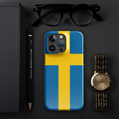 Sweden Flag | Aesthetic Phone Case | iPhone 15 Pro Max | Patriotic Phone Case | Tough Case - Raiden Gate Design