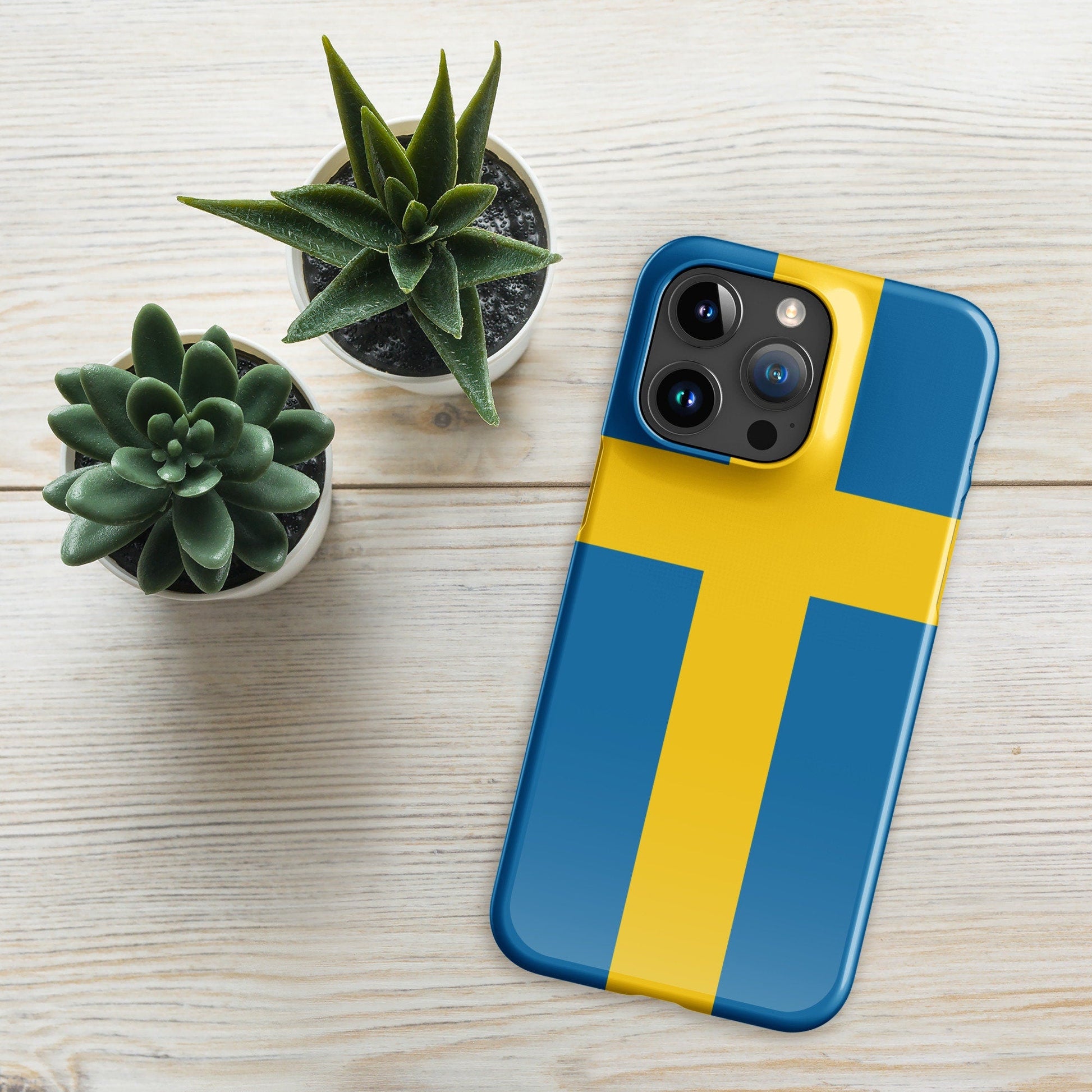 Sweden Flag | Aesthetic Phone Case | iPhone 15 Pro Max | Patriotic Phone Case | Tough Case - Raiden Gate Design