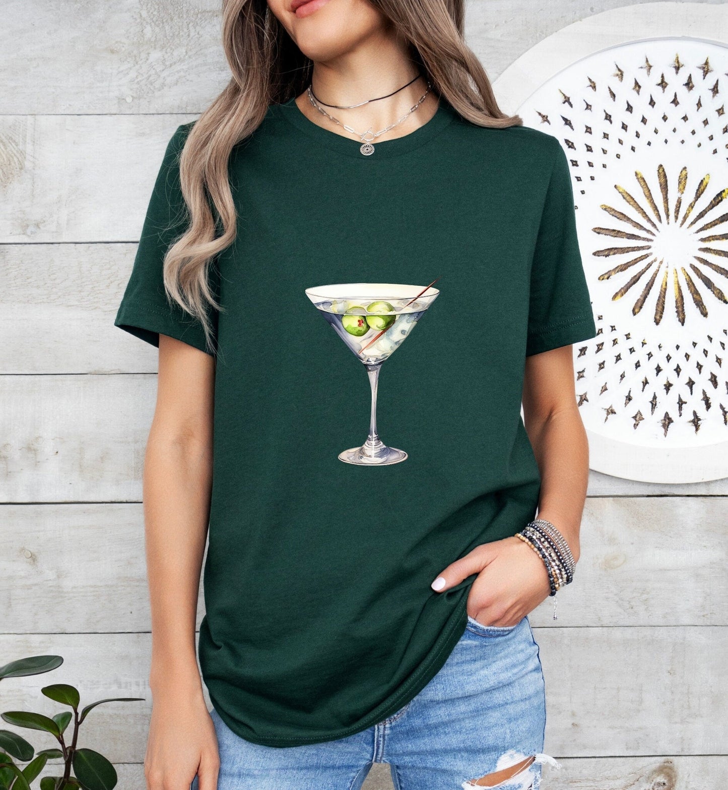 Tequini Cocktail Groom or Bride Cocktail Bar Shirt - Minimalist Aesthetic T-Shirt for Bachelor or Hen Party - Fun and Chic Design - Raiden Gate Design