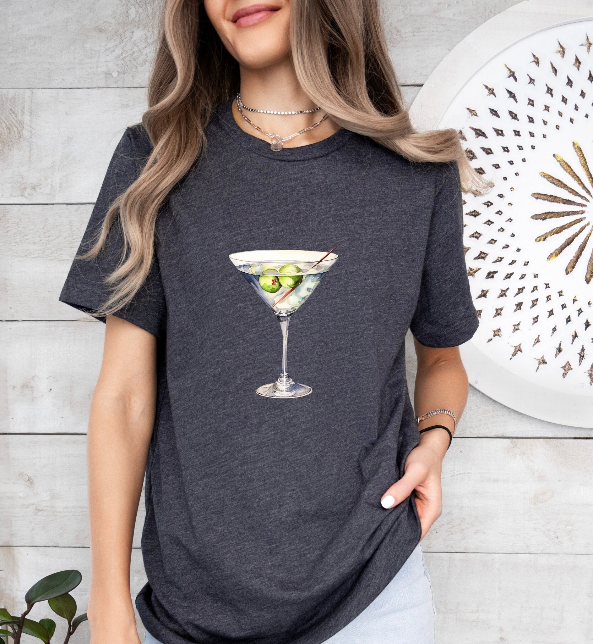 Tequini Cocktail Groom or Bride Cocktail Bar Shirt - Minimalist Aesthetic T-Shirt for Bachelor or Hen Party - Fun and Chic Design - Raiden Gate Design