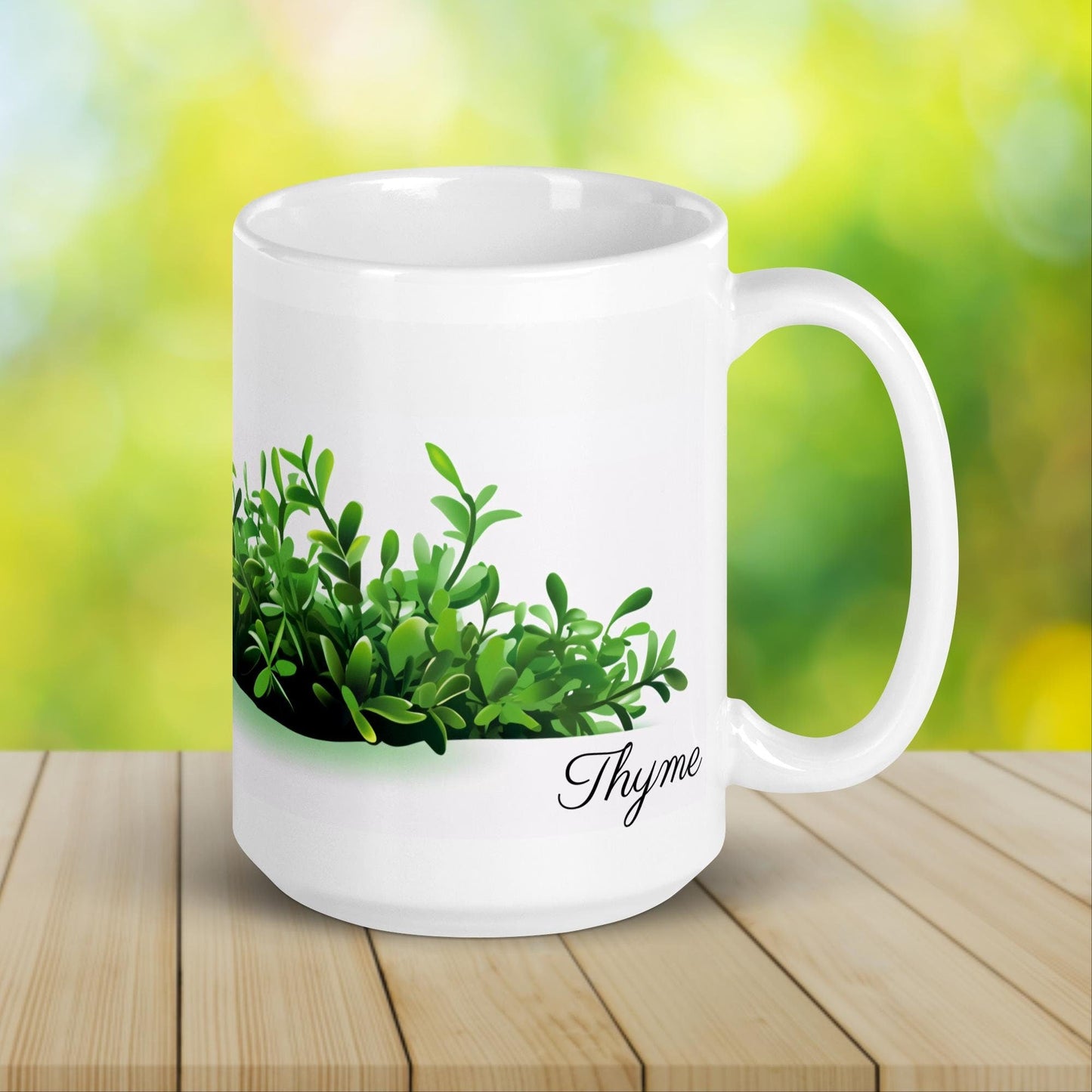 Thyme Herbal Tea Mug | Teacup | Ceramic Tea Mug | Gifts for Her | Birthday Gift - Raiden Gate Design