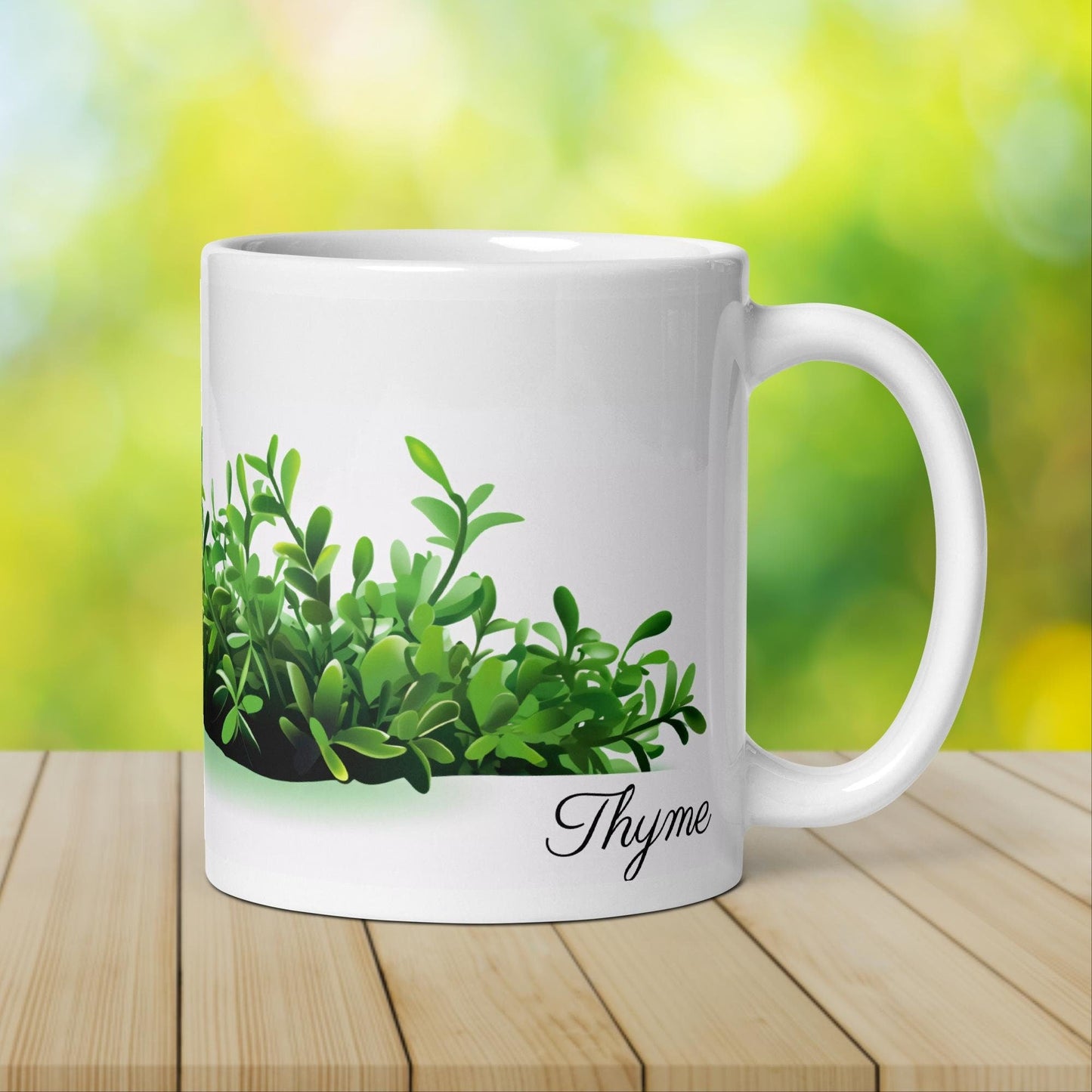 Thyme Herbal Tea Mug | Teacup | Ceramic Tea Mug | Gifts for Her | Birthday Gift - Raiden Gate Design