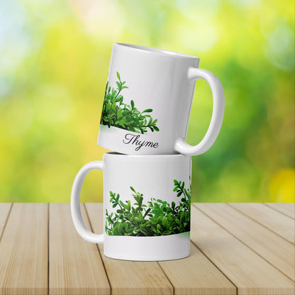 Thyme Herbal Tea Mug | Teacup | Ceramic Tea Mug | Gifts for Her | Birthday Gift - Raiden Gate Design