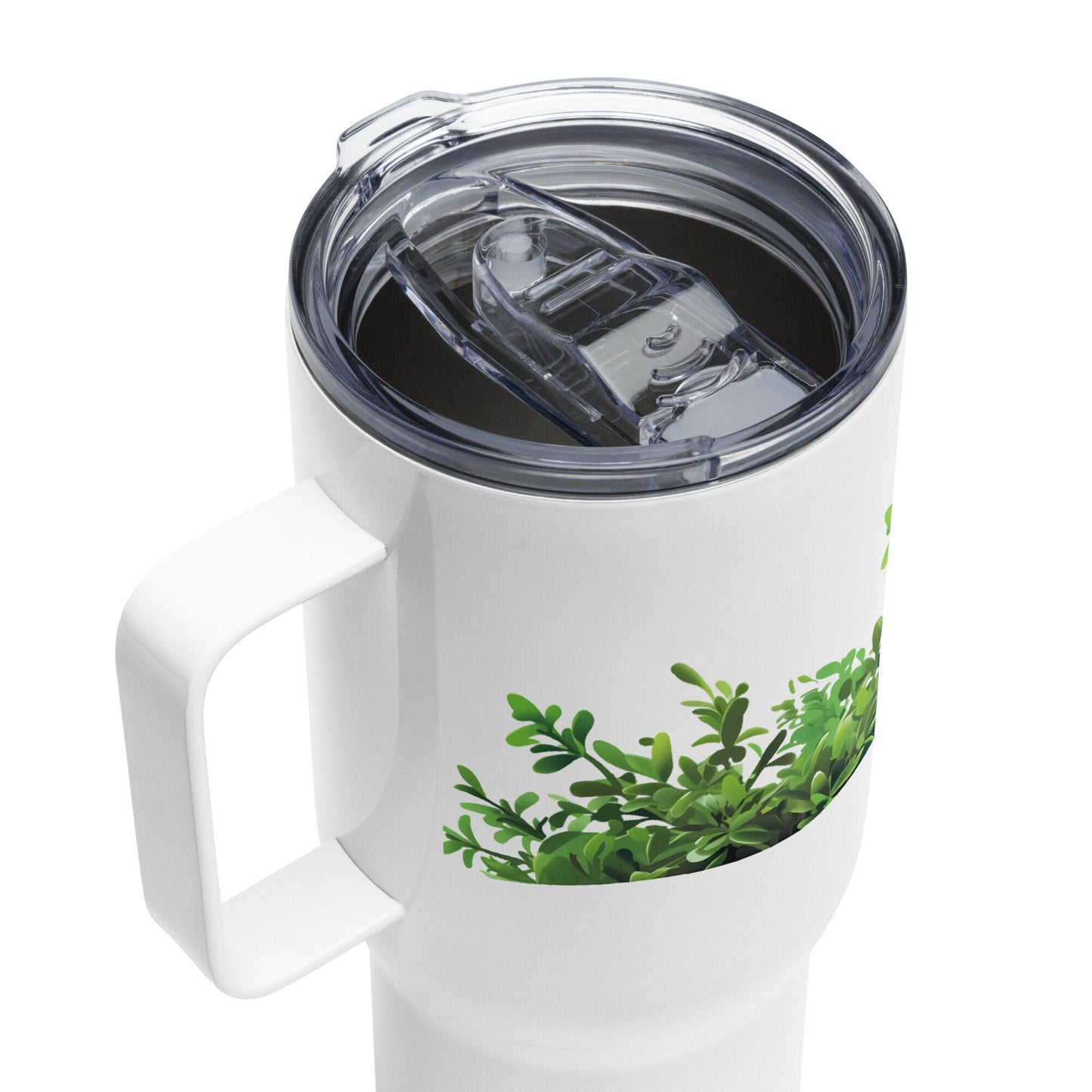 Thyme Herbal Tea Travel mug with a handle | Tea Mug | Teacup | Gifts for Her | Herb Flower | Birthday Gift - Raiden Gate Design