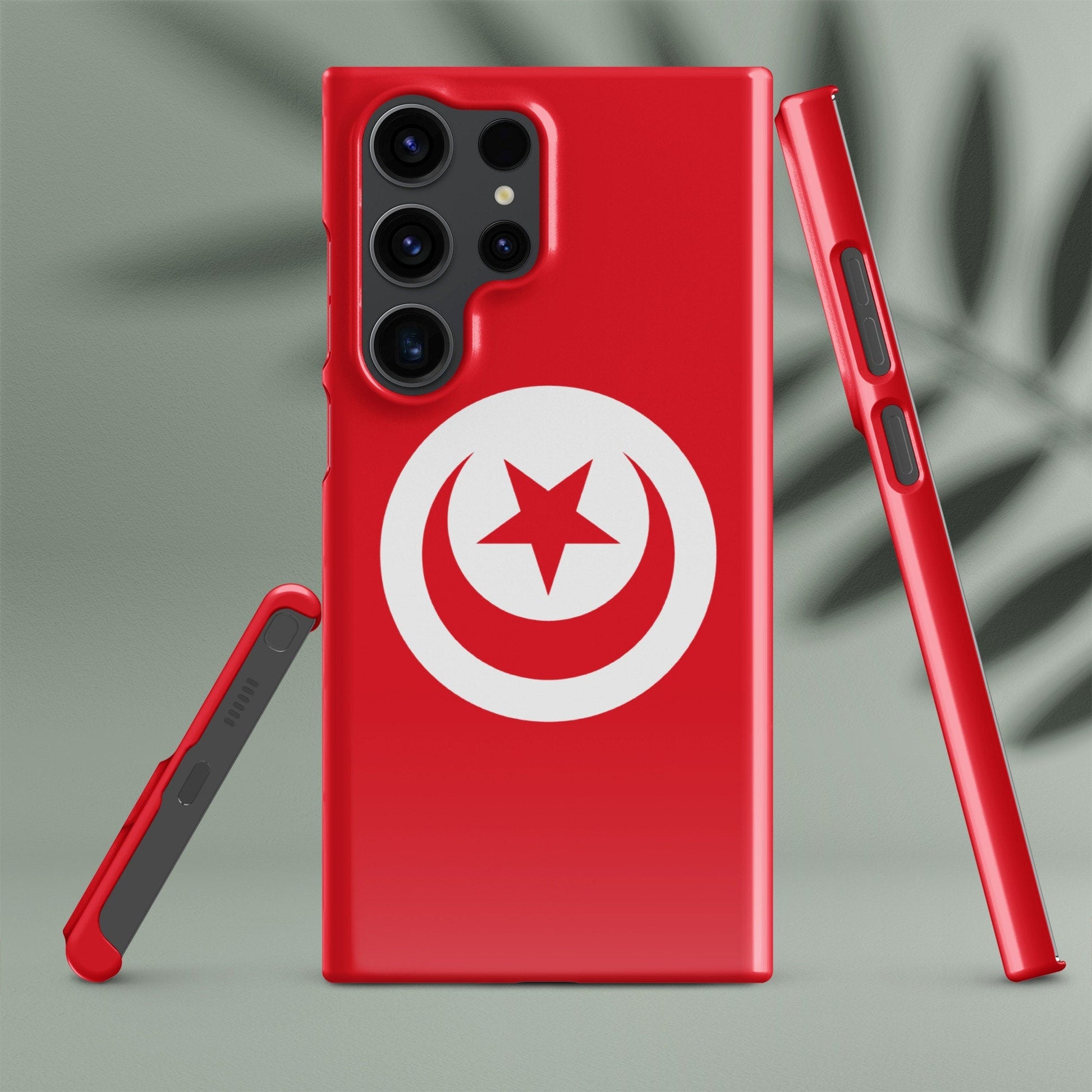 Tunisia Flag Samsung Galaxy Phone Case for Samsung S24 and Samsung S23 for Patriots - Raiden Gate Design