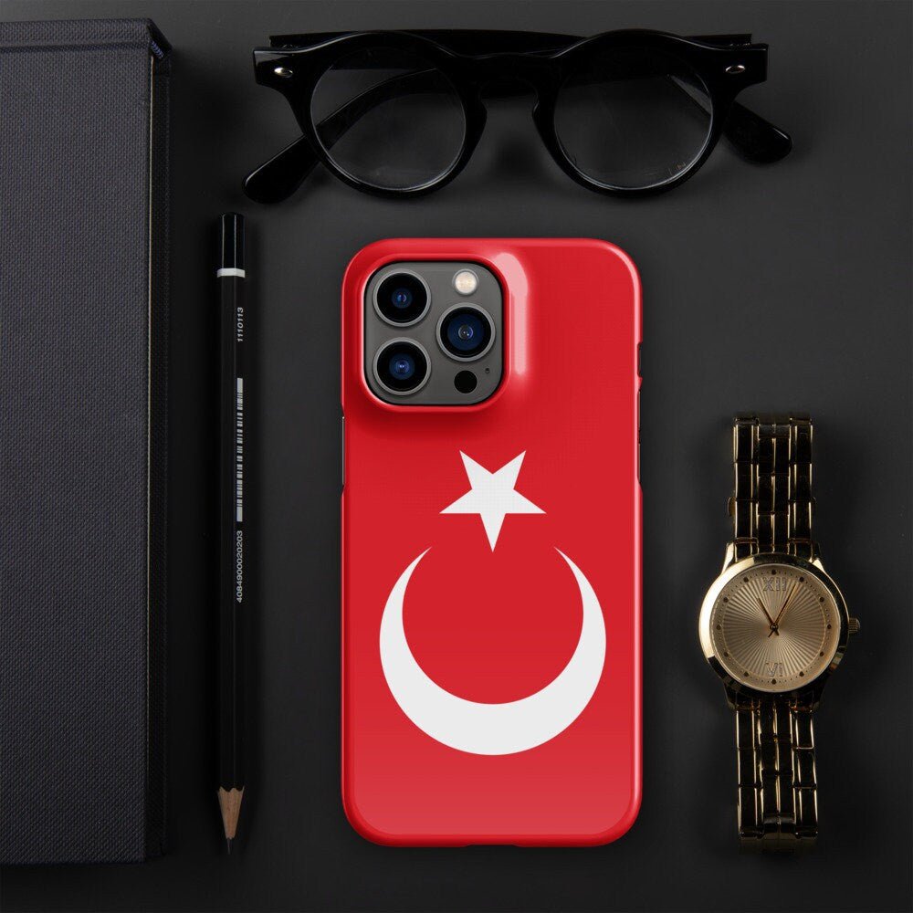 Turkey Flag | Aesthetic Phone Case | iPhone 15 Pro Max | Patriotic Phone Case | Tough Case - Raiden Gate Design