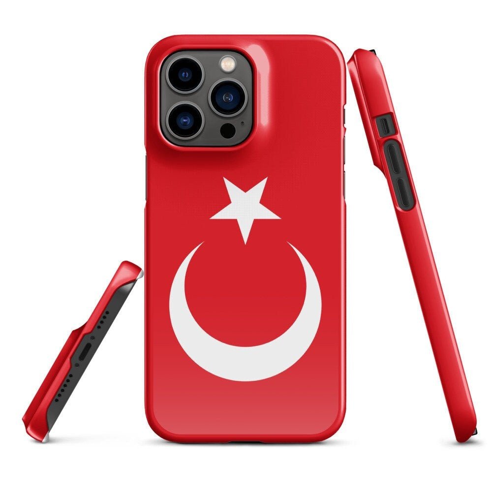 Turkey Flag | Aesthetic Phone Case | iPhone 15 Pro Max | Patriotic Phone Case | Tough Case - Raiden Gate Design