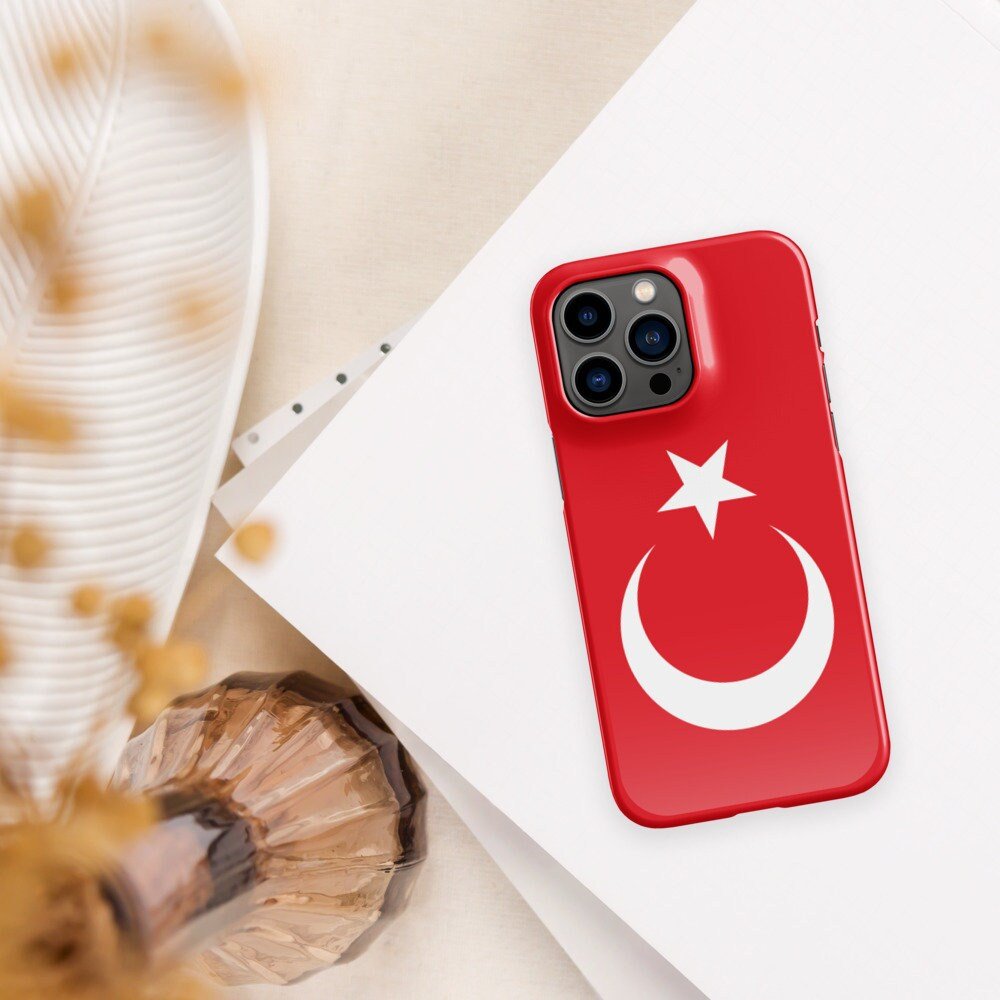 Turkey Flag | Aesthetic Phone Case | iPhone 15 Pro Max | Patriotic Phone Case | Tough Case - Raiden Gate Design