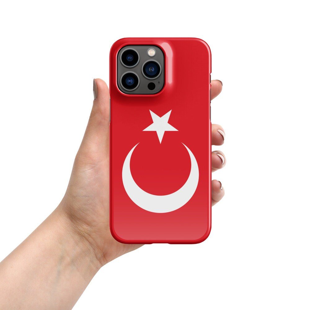 Turkey Flag | Aesthetic Phone Case | iPhone 15 Pro Max | Patriotic Phone Case | Tough Case - Raiden Gate Design