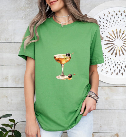 Tuxedo Cocktail Groom or Bride Cocktail Bar Shirt - Minimalist Aesthetic T-Shirt for Bachelor or Hen Party - Fun and Chic Design - Raiden Gate Design