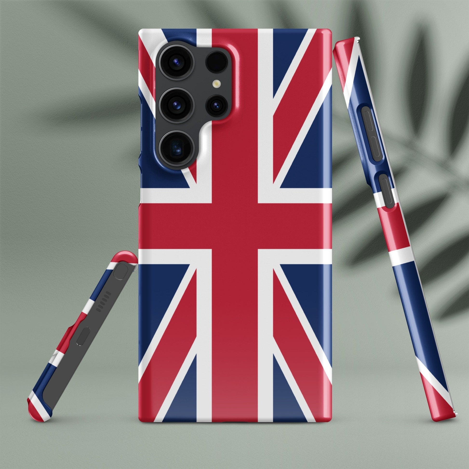 UK Flag Samsung Galaxy Phone Case for Samsung S24 and Samsung S23 for Patriots - Raiden Gate Design