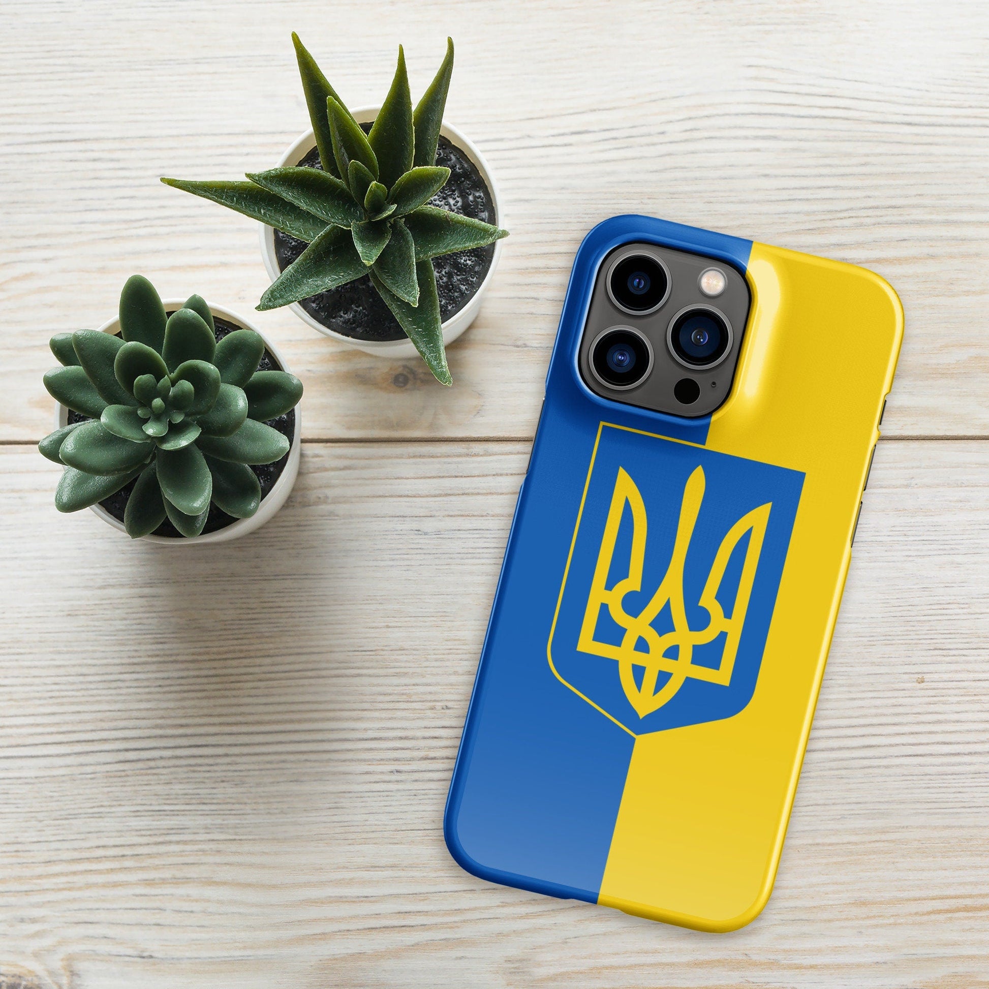 Ukraine Flag | Aesthetic Phone Case | Cute Phone Case | Patriotic Phone Case | iPhone 15 Pro Max | Tough Case - Raiden Gate Design