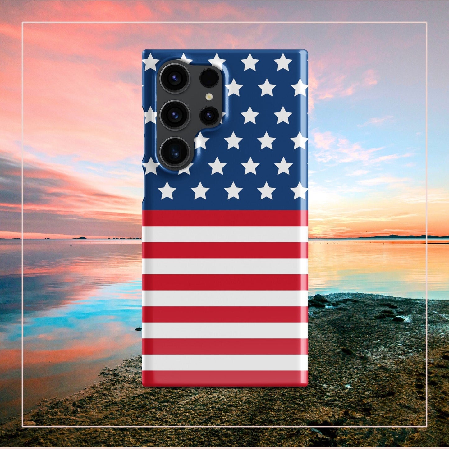 USA Flag Samsung Galaxy S24 Ultra Case Patriotic Design for American Pride - Raiden Gate Design