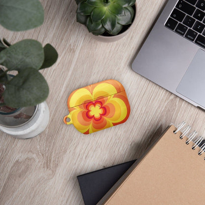 Vibrant Yellow Flower Custom AirPods Pro Case | Tough AirPods Case - Raiden Gate Design