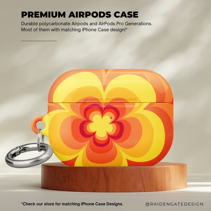 Vibrant Yellow Flower Custom AirPods Pro Case | Tough AirPods Case - Raiden Gate Design