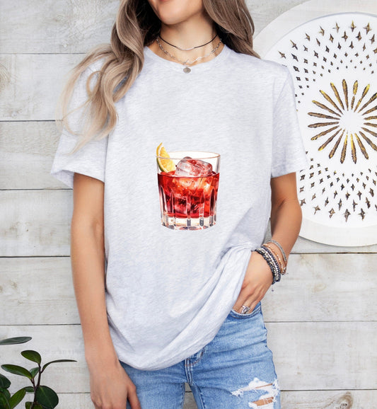 Vieux Carre Cocktail Groom or Bride Cocktail Bar Shirt - Minimalist Aesthetic T-Shirt for Bachelor or Hen Party - Fun and Chic Design - Raiden Gate Design