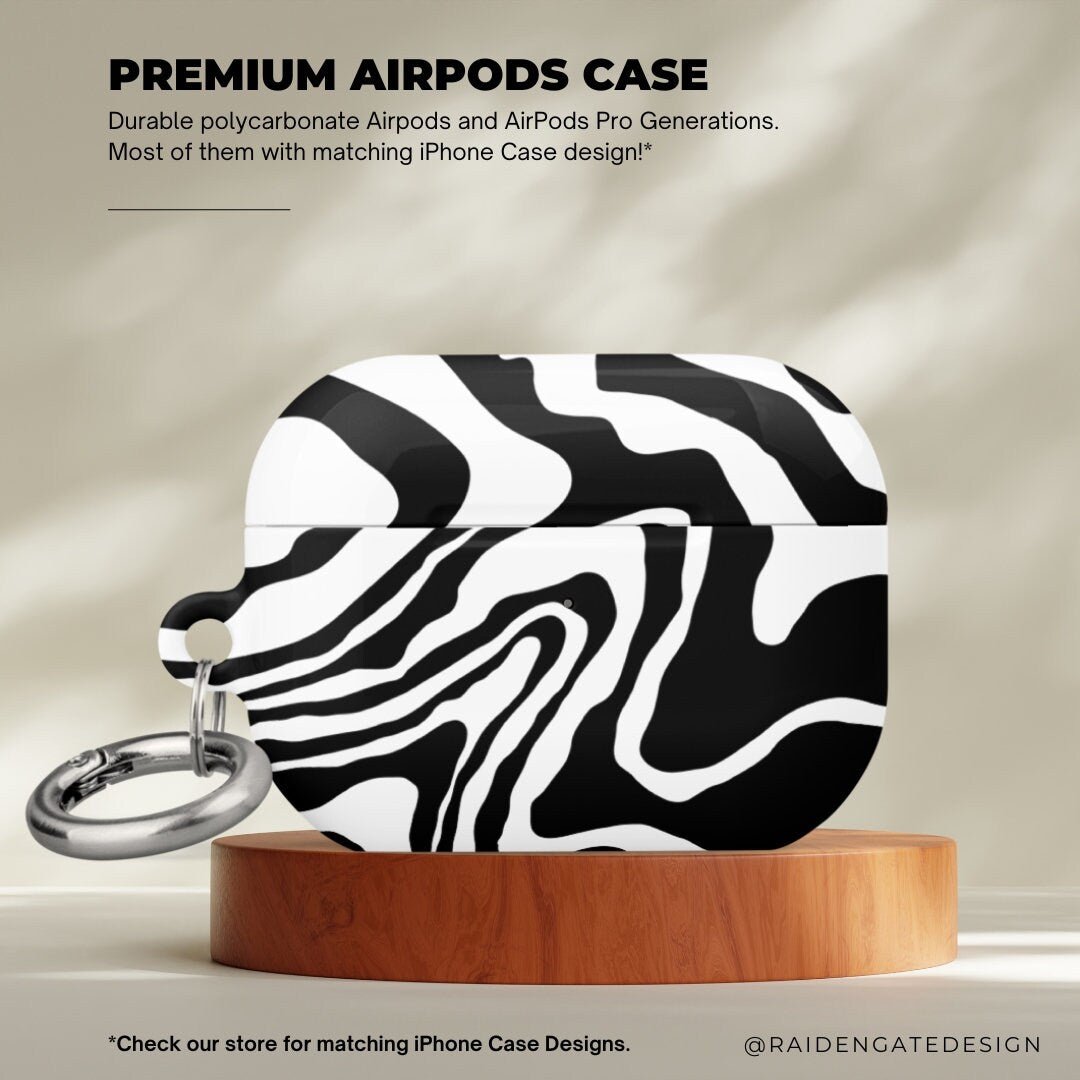 Zebra Skin Custom AirPods Pro Case | Tough AirPods Case - Raiden Gate Design